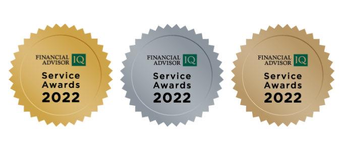 Silver and bronze Financial Advisor IQ awards